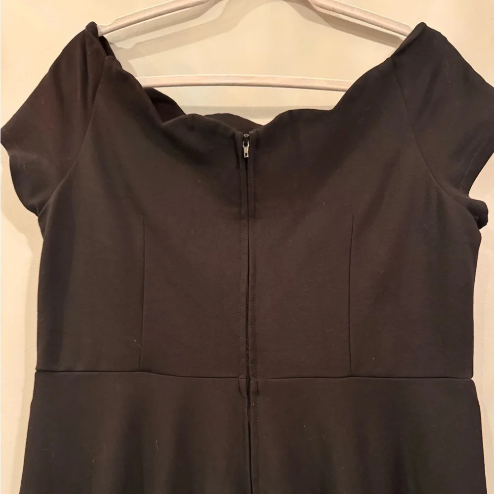 Modcloth Elegant Black Off-Shoulder A-line Dress - Picture 3 of 6